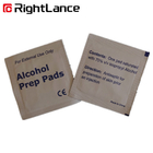 6cm 3cm Single Use Alcohol Prep Pads 70 แอลกอฮอล์ไอโซโพรพิลสำหรับการทำหมัน