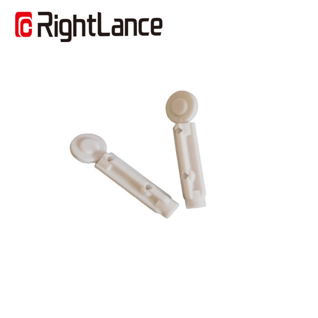 สีเทา Twist Type 2.4mm Pricking Depth Single Use Safety Blood Lancet